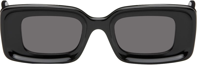Black Rectangular Sunglasses 261677F005034