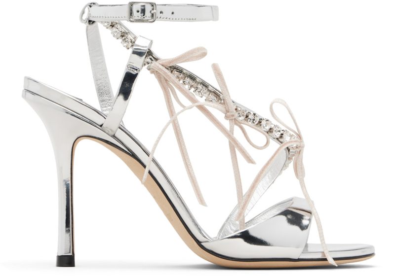 Silver Lula 100 Heeled Sandals 261528F125025