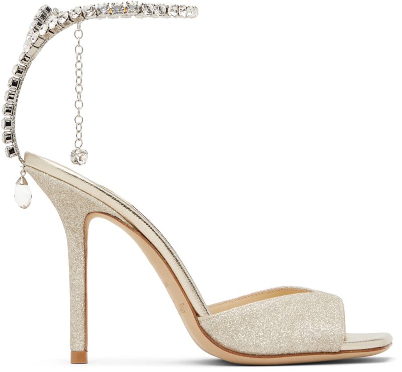 Silver Saeda 100 Heeled Sandals 261528F125008