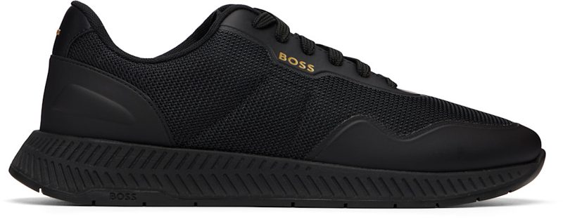 Black TTNM Mesh Sneakers 261085M237080