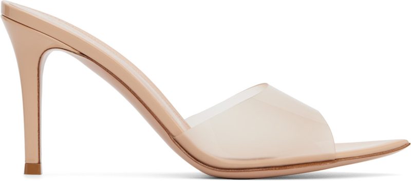 Beige Elle 85 Heeled Sandals 262090F125018