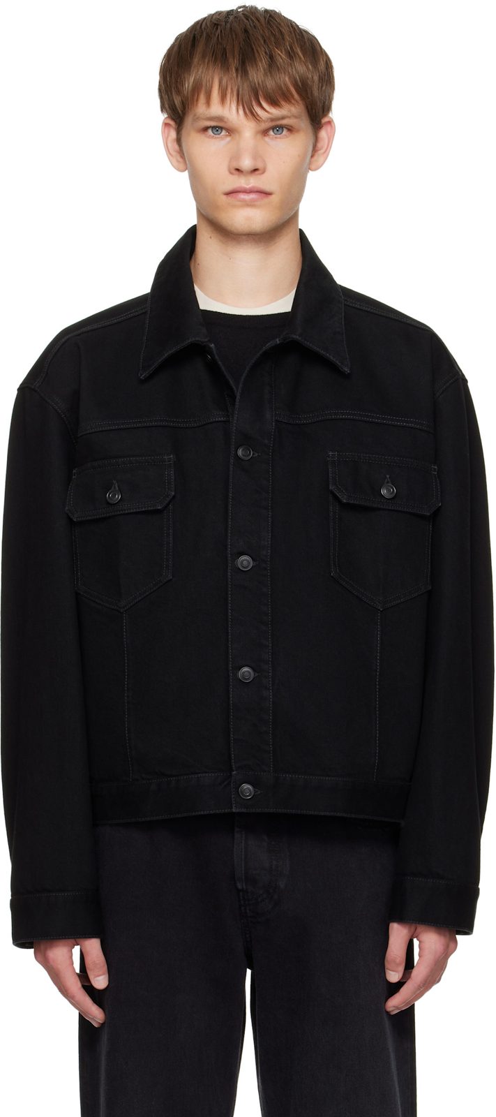The Row Black Orson Denim Jacket 252359M177002