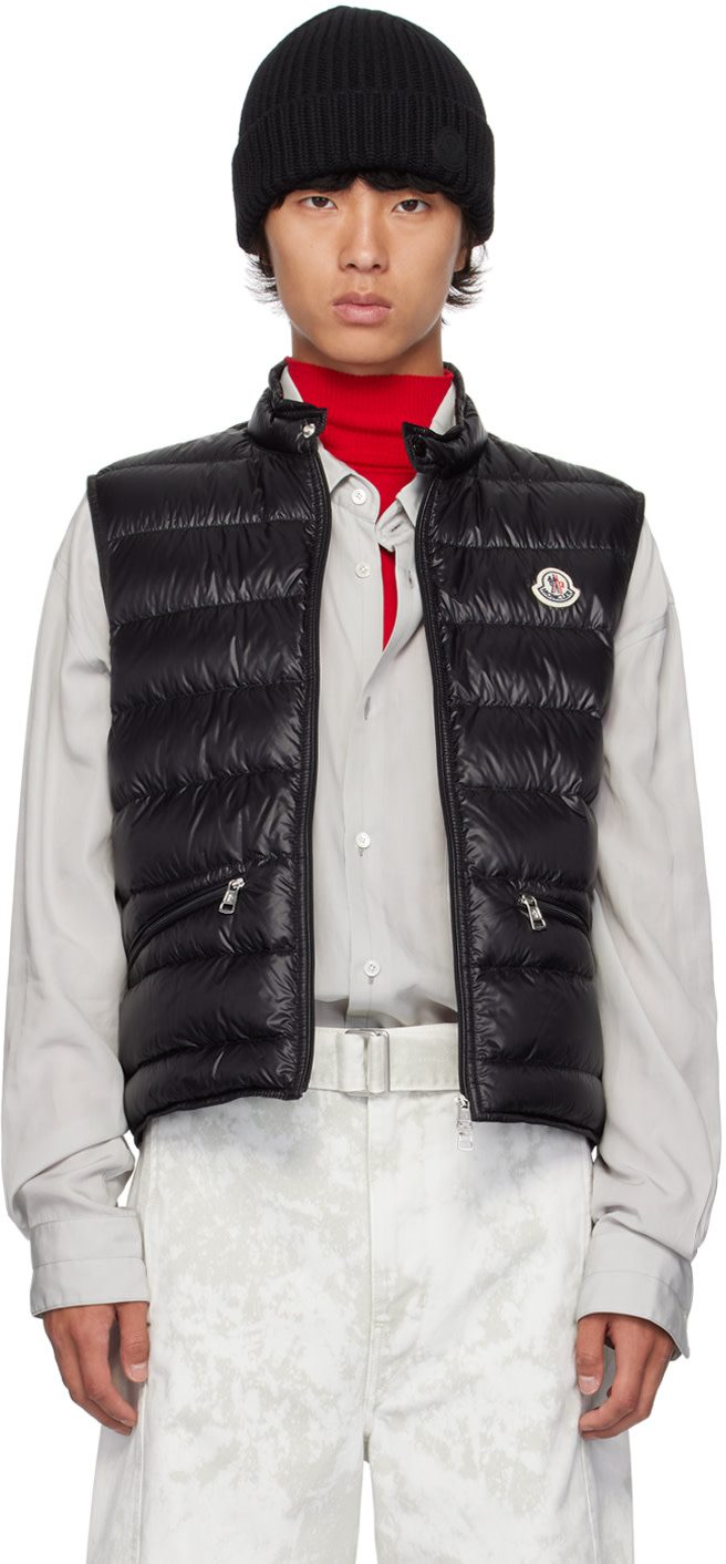 Black Gui Down Vest 242111M178021