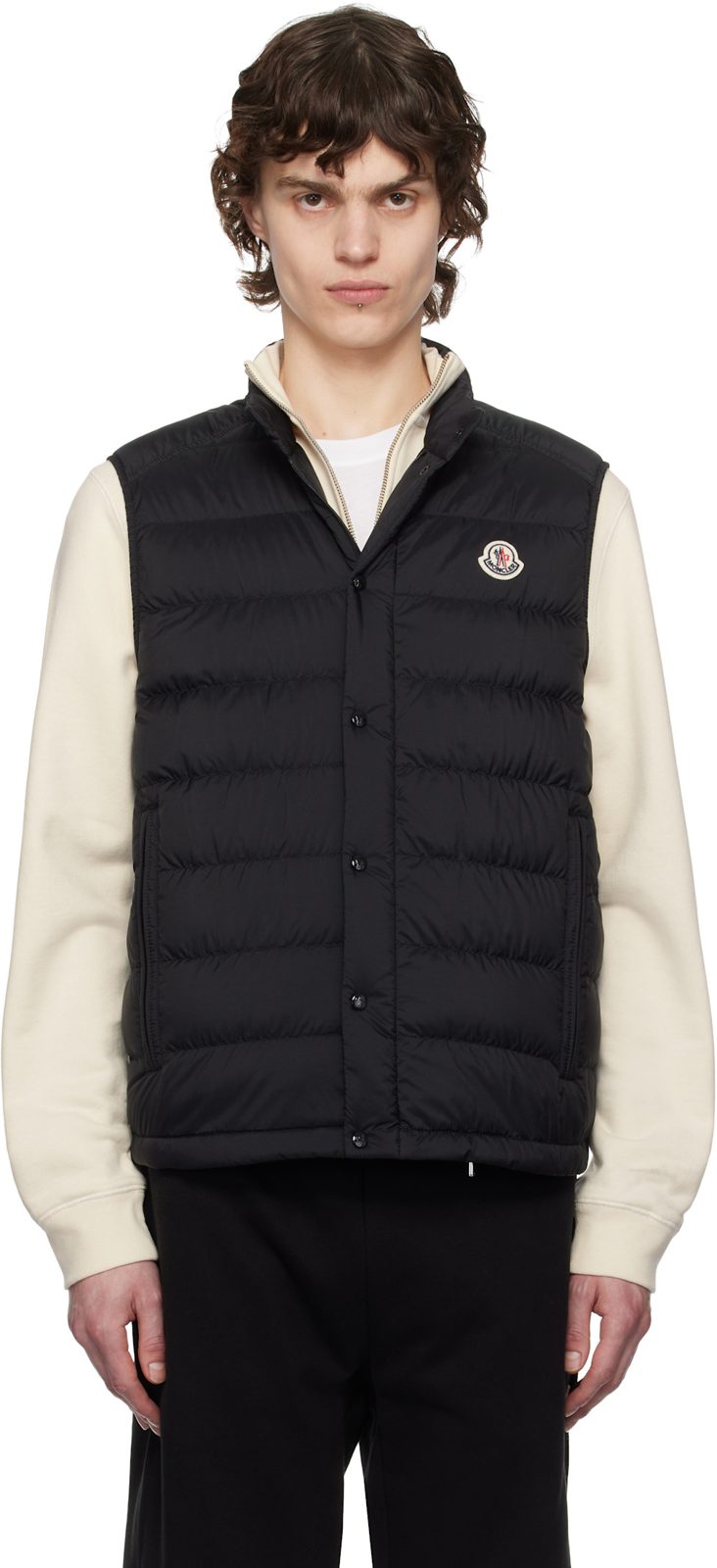 Black Barthe Down Vest 251111M178028