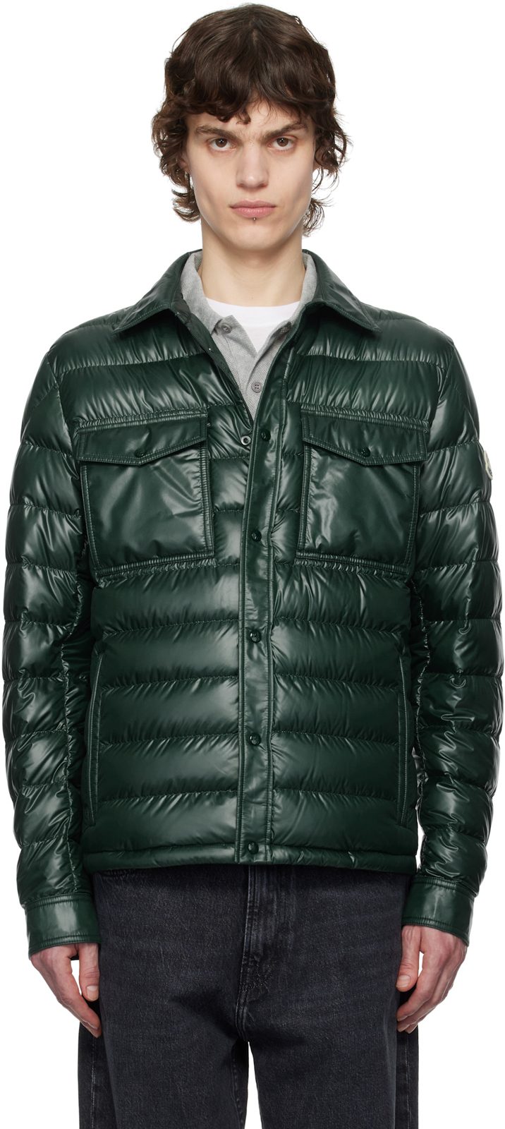 Green Chambly Down Jacket 251111M178042