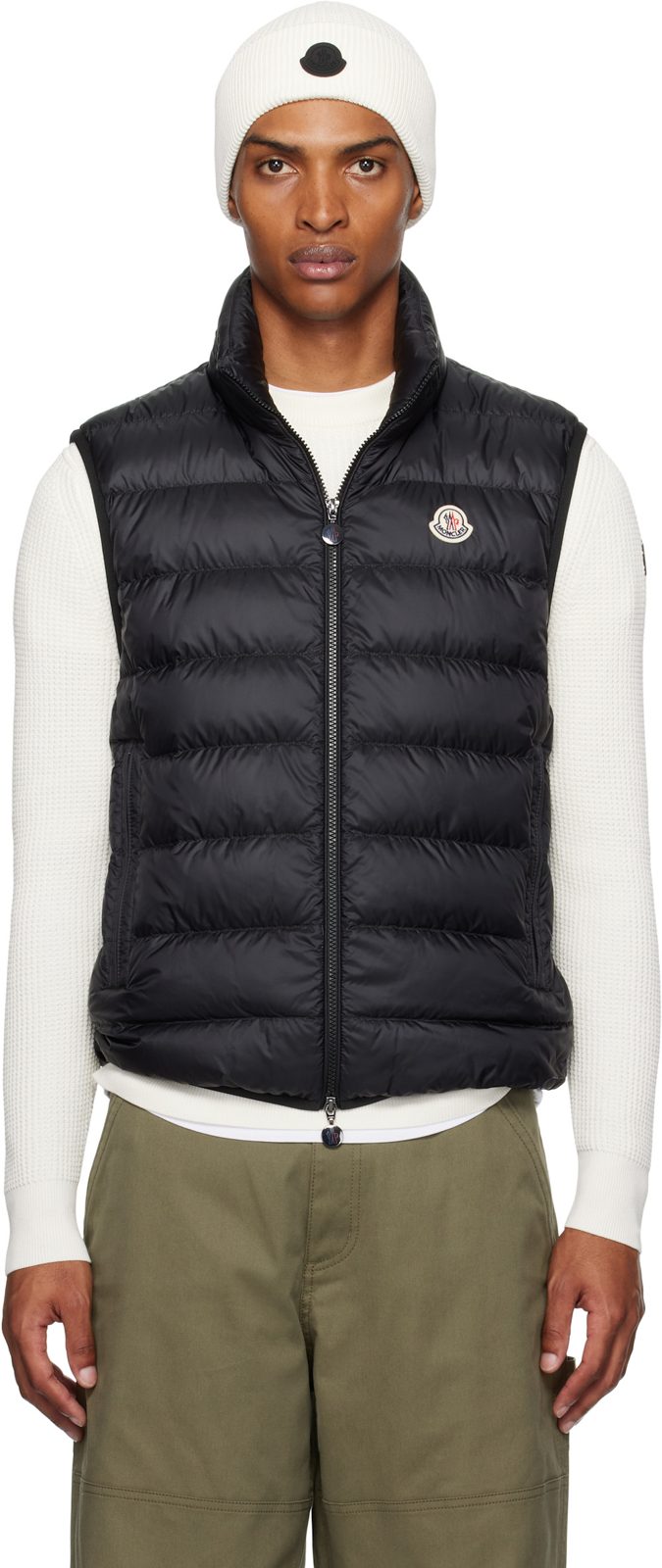 Black Rocoque Down Vest 252111M178040