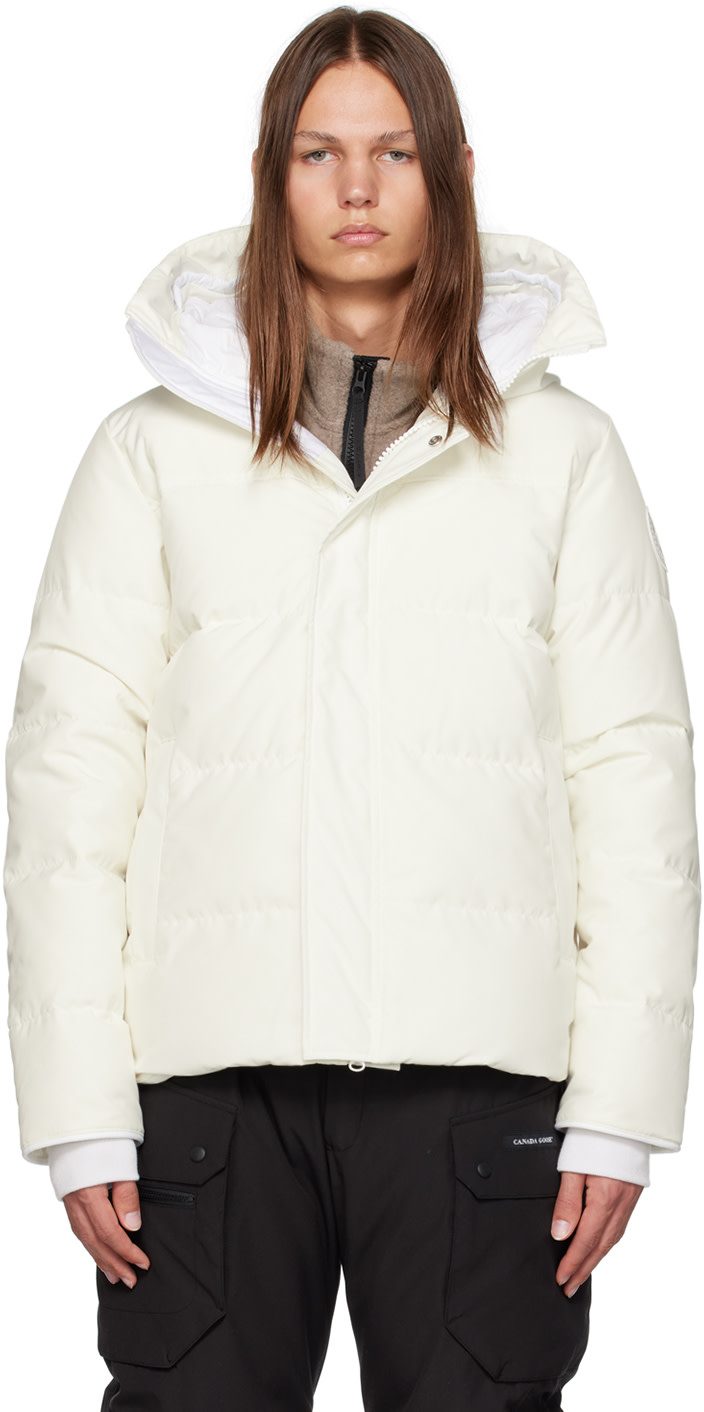 White HUMANATURE MacMillan Down Jacket 232014M178046