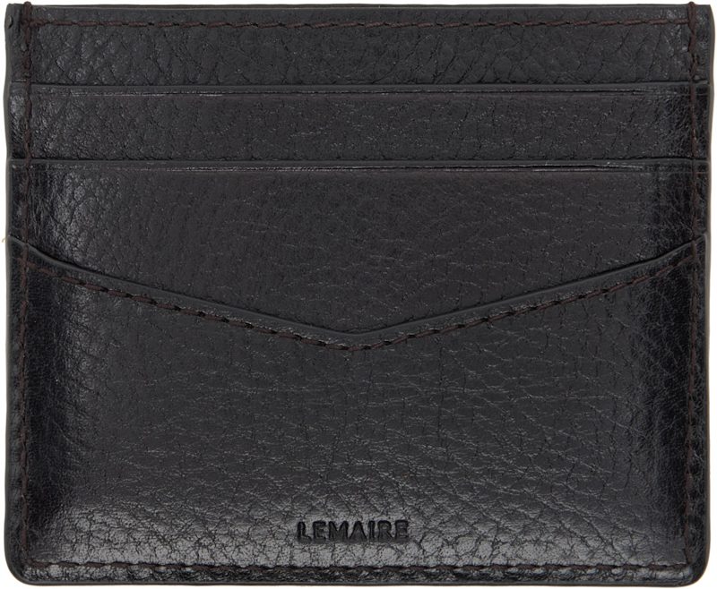 Brown Gear Card Holder 261646M163008