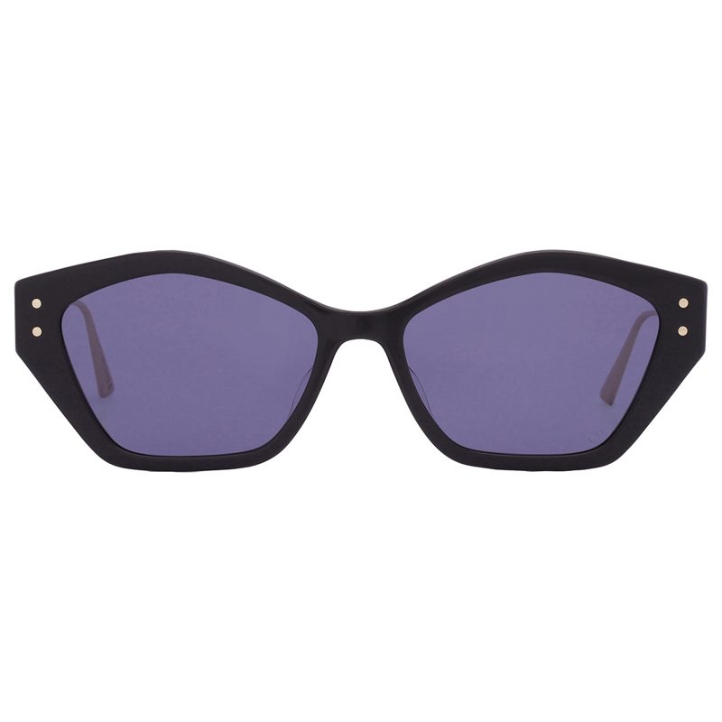MISS[디올] S1U Blue Geometric Ladies Sunglasses CD40107U 01V 56