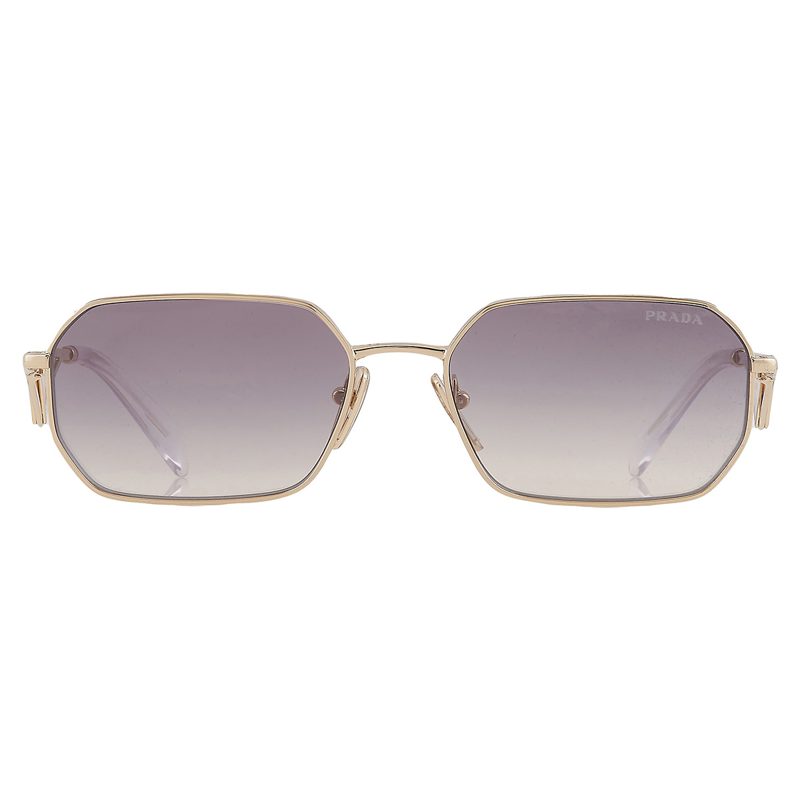 Blue Gradient Mirror Silver Geometric Ladies Sunglasses PR A51S ZVN30C 58