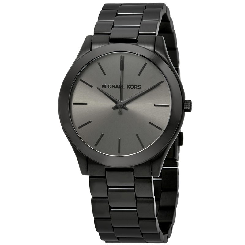 Michael Kors Slim Runway Black Dial Mens Watch MK8507