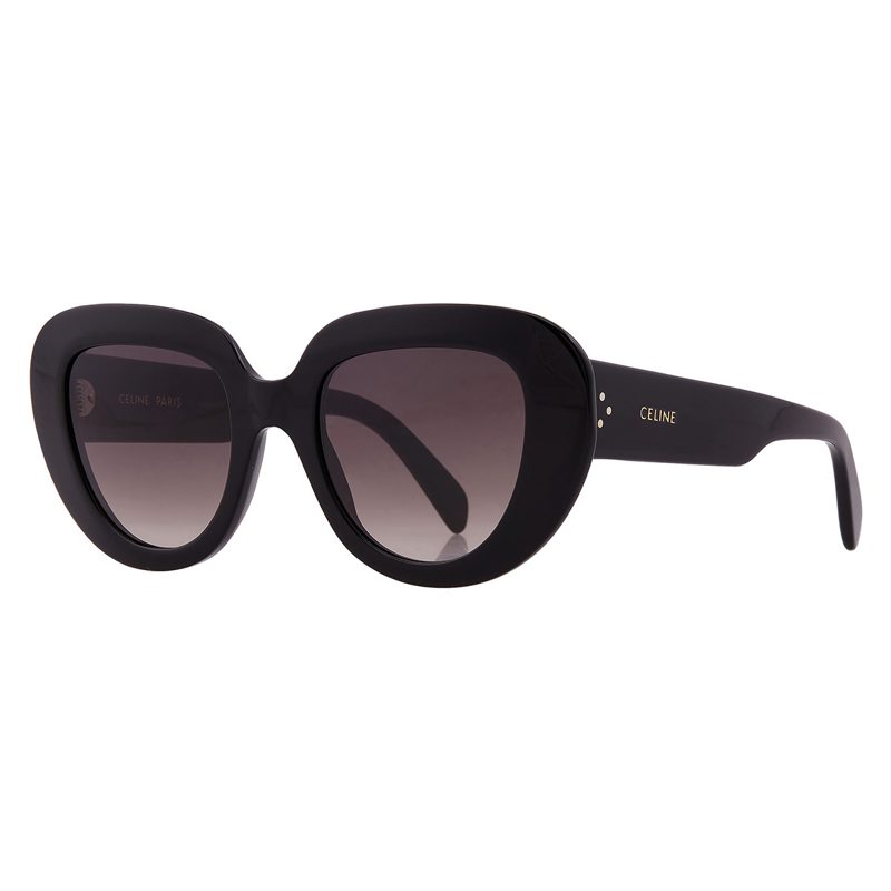 Celine 3 DOTS Smoke Gradient Cat Eye Ladies Sunglasses CL40309I01B51