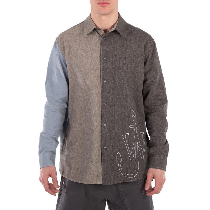 Anchor Patchwork Classic-Fit Cotton Shirt