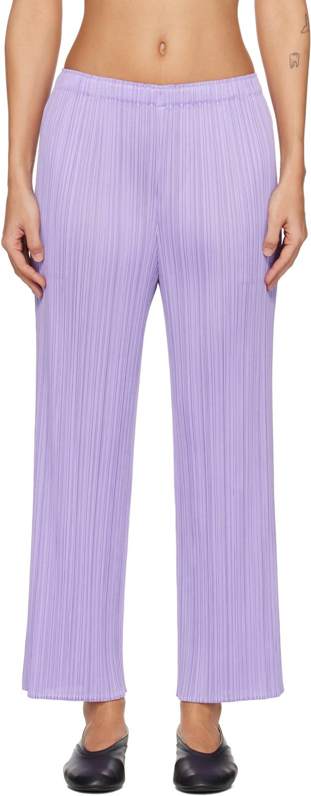 PLEATS PLEASE [이세이 미야케] Purple Monthly Colors April Trousers 262941F087006