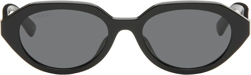 Black Simple Fit Sunglasses 262451F005006
