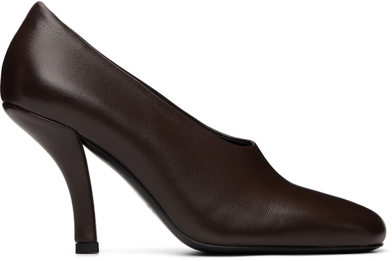 TOTEME Brown Contour Nappa Heels 261771F122008