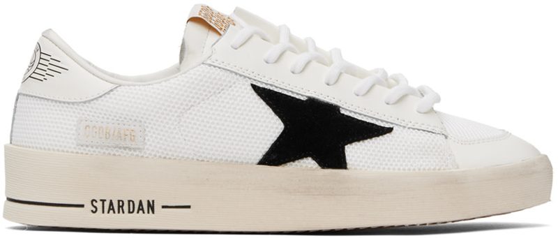 White & Black Stardan Sneakers 241264M237049