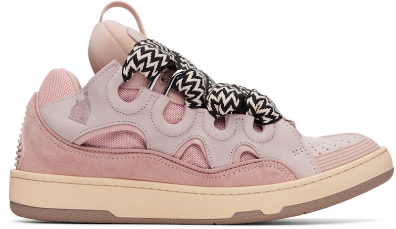 Pink Curb Sneakers 261254M237110