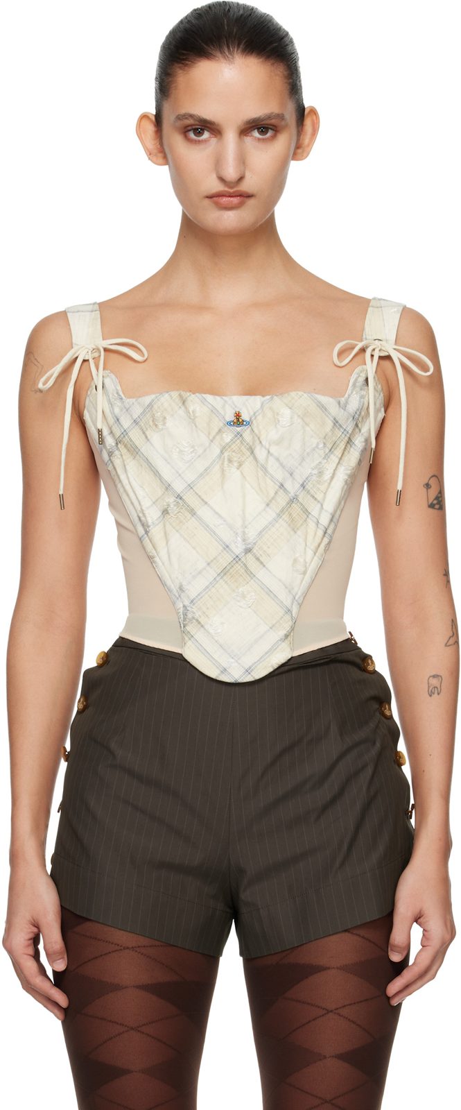 ์คํํ์ดํธ Glen Check Puppy Corset 261314F111029
