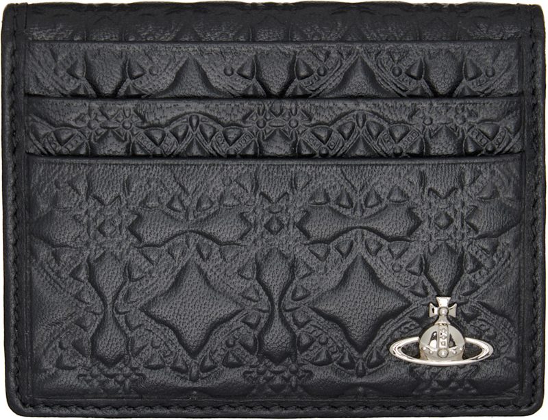 Black Bifold Man Card Holder 261314M163068