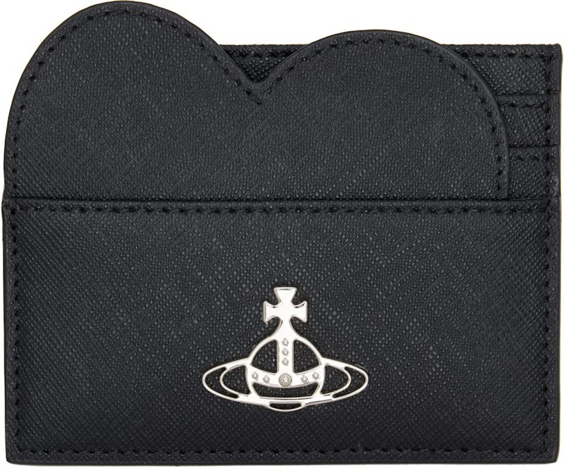 Black Heart Card Holder 261314M163038