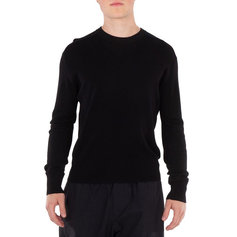 Fine-Knit Wool Jumper_Black