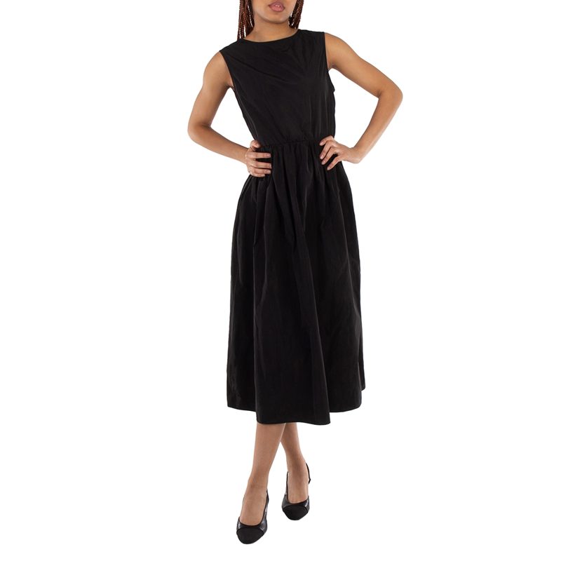 Sleeveless Duchess Midi Dress, Brand_Black