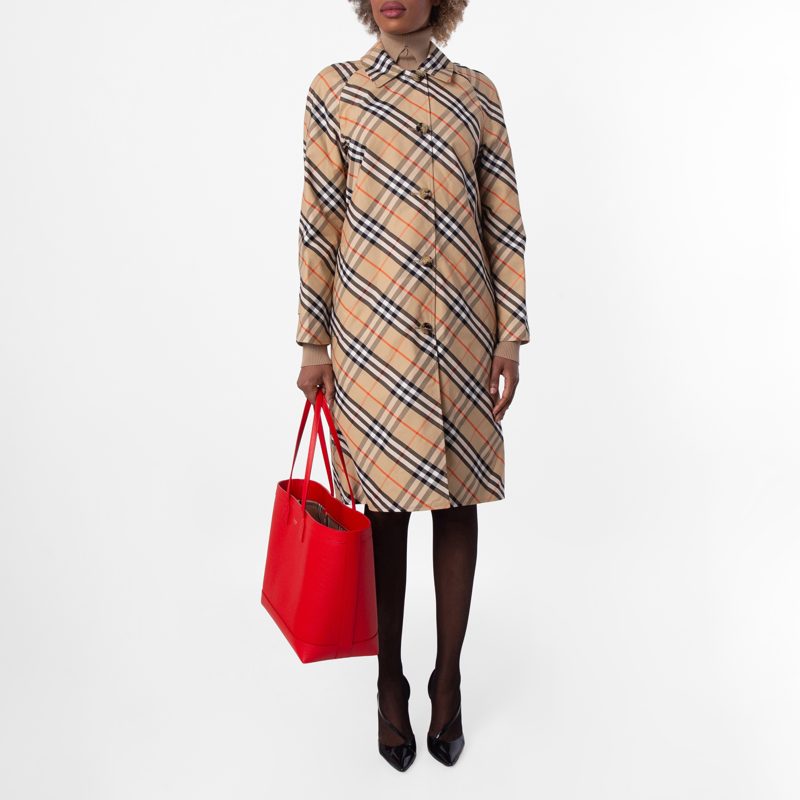 Reversible Gabardine Car Coat_Flax