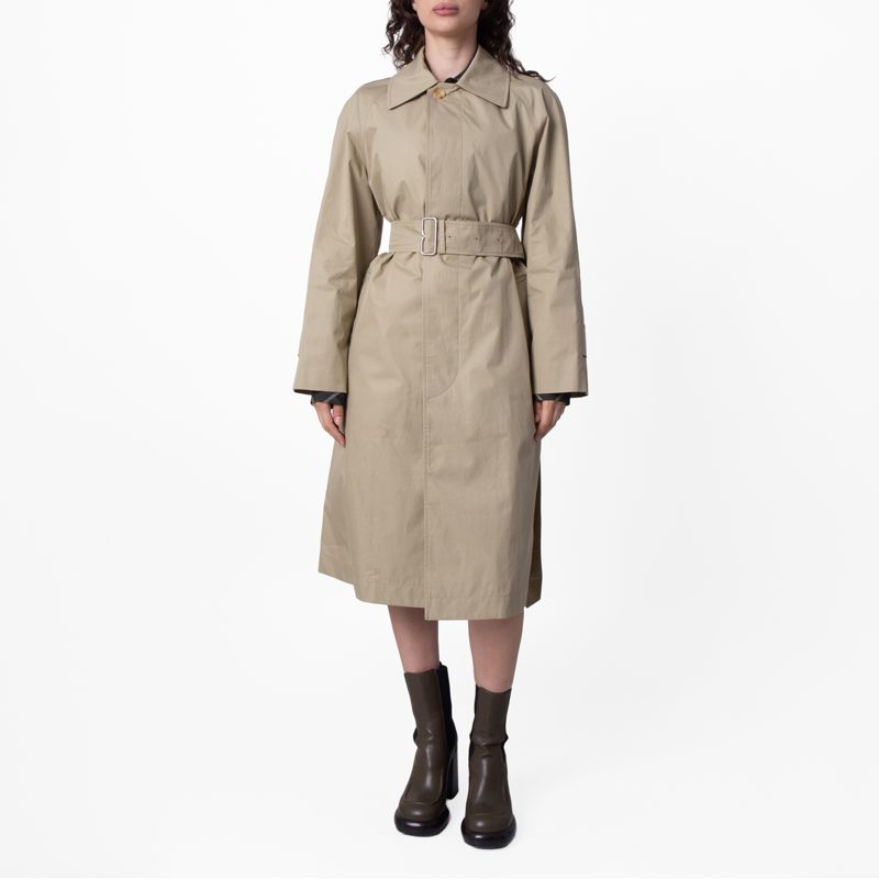 Gabardine Bradford Car Coat_Hunter