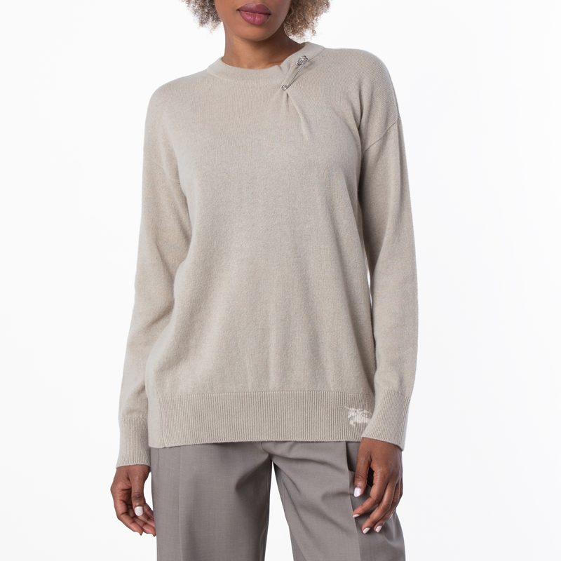 Paperclip Detail Cashmere Jumper_Field