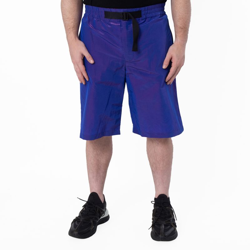 Mens Iridescent Elasticated Waist Shorts_Volt