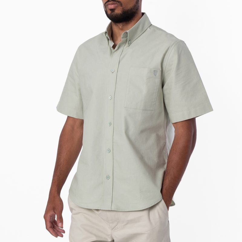 Mens Relaxed Fit Cotton Oxford Shirt_Breeze