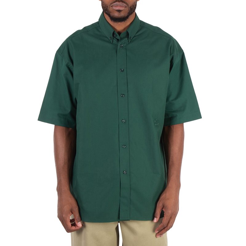 Cotton Oxford EKD-Logo Embroidered Shirt_Ivy