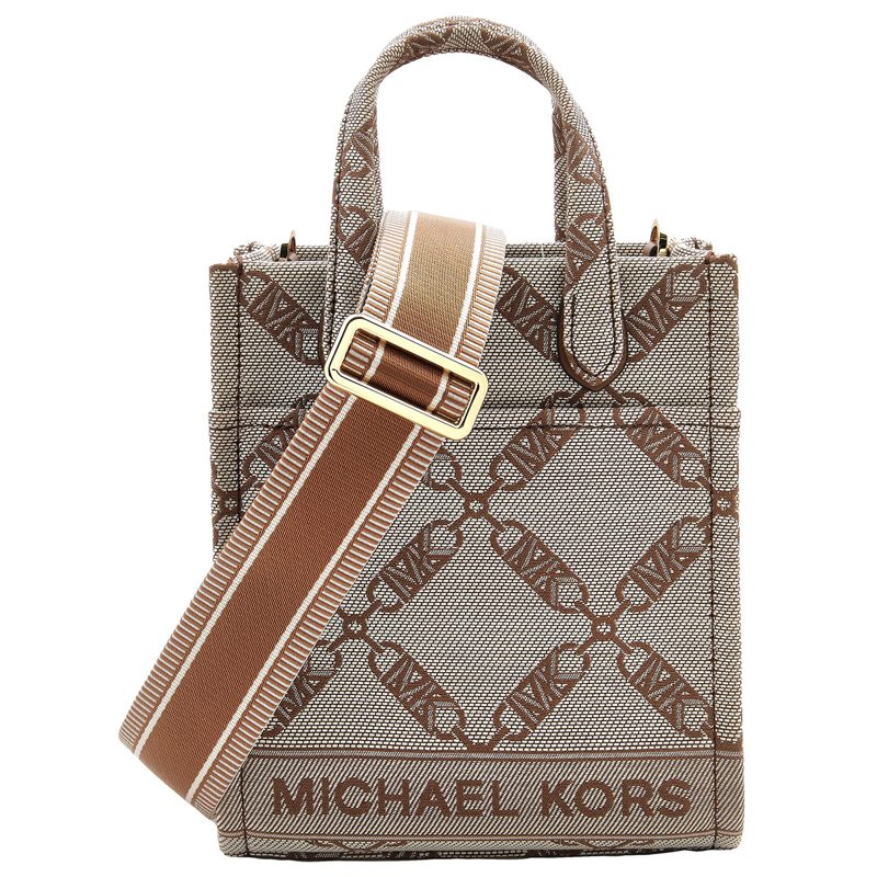 Michael Kors Gigi Empire Logo Crossbody Bag_Nat/Lugg