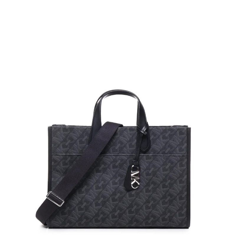 Michael Kors Large Gigi Logo Tote Bag_Black