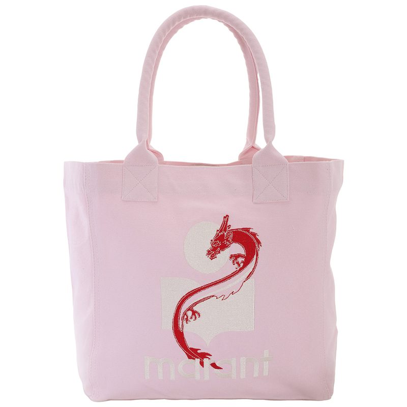 Ladies Pink Yenky Logo-Embroidered Small Tote Bag_Pink