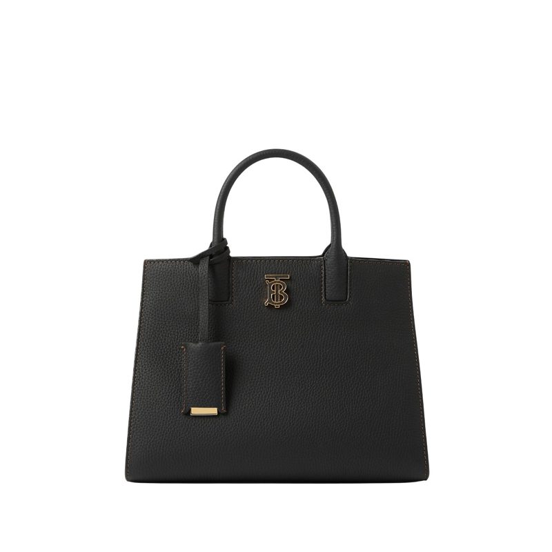 Logo Plaque Frances Small Tote Bag_Black