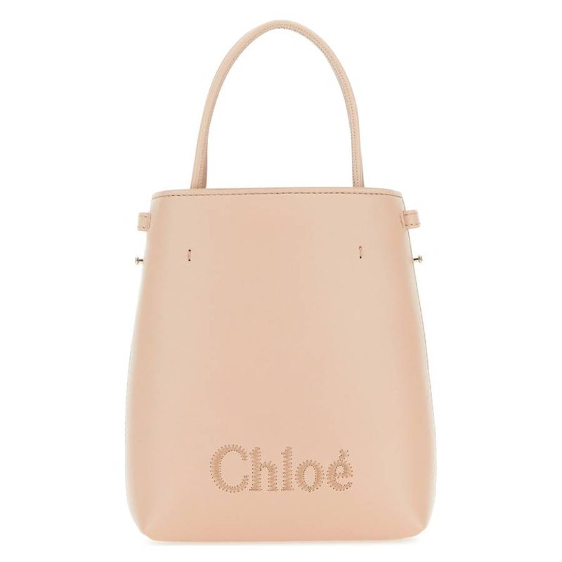 Micro Chloe Sense Leather Tote Bag