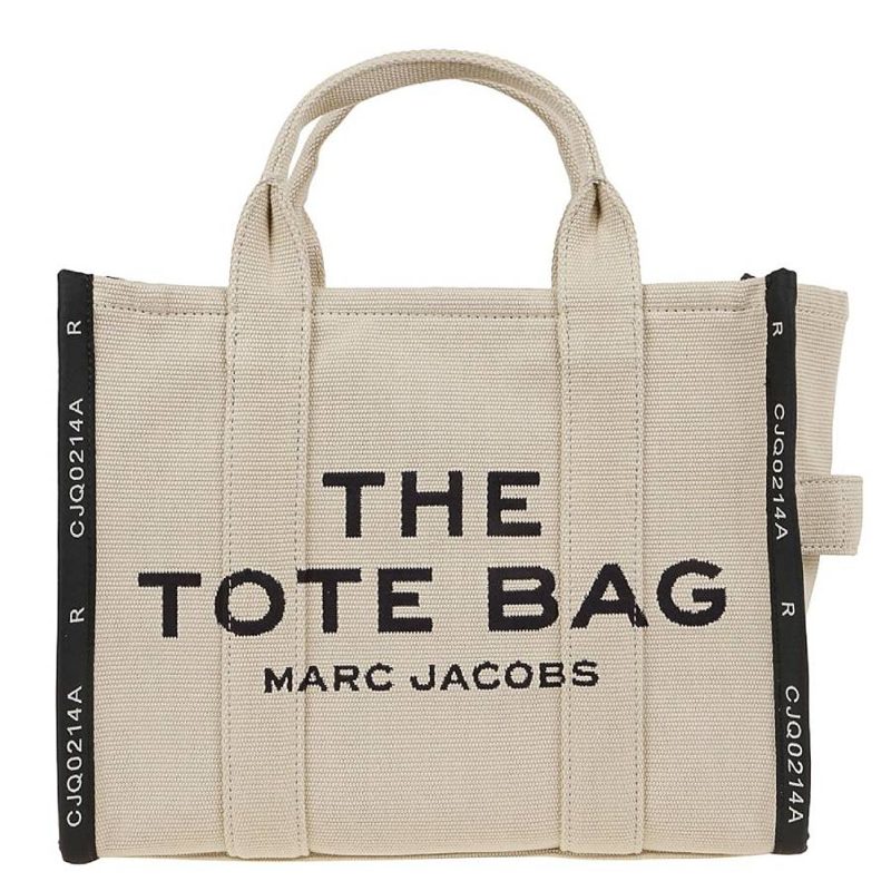 The Medium Jacquard Tote Bag - Beige