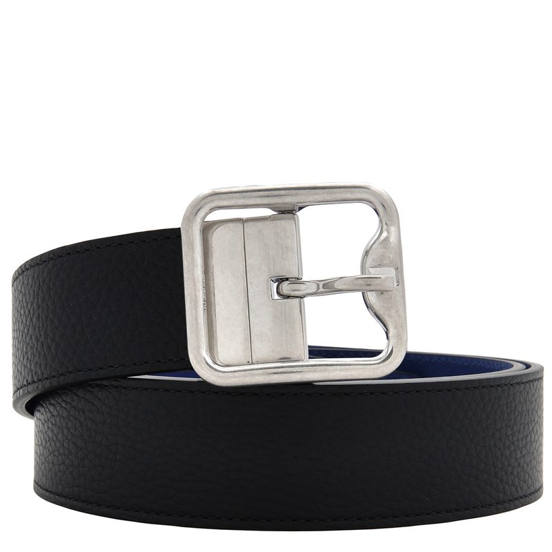 B-Buckle Reversible Leather Belt