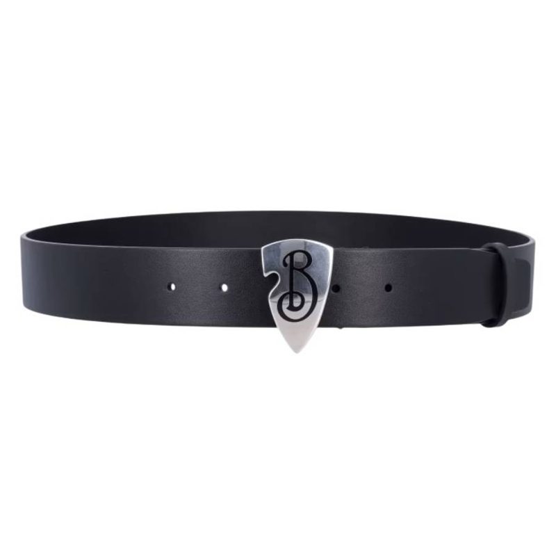 Leather B Shield Belt