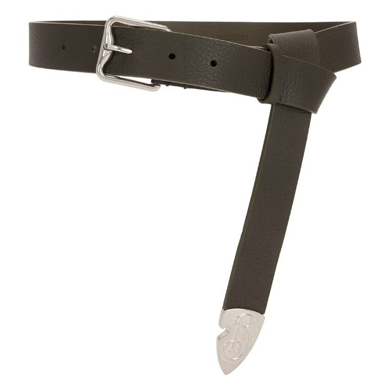 B Buckle Shield Leather Belt
