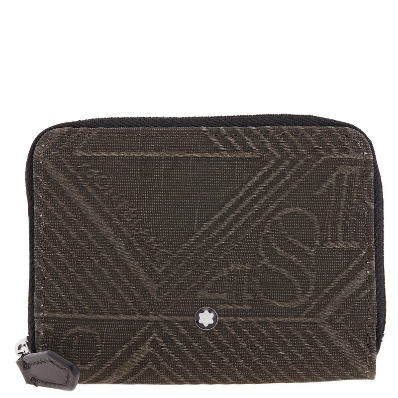 Montblanc Khaki 4810 Jacquard Mini Zip Wallet