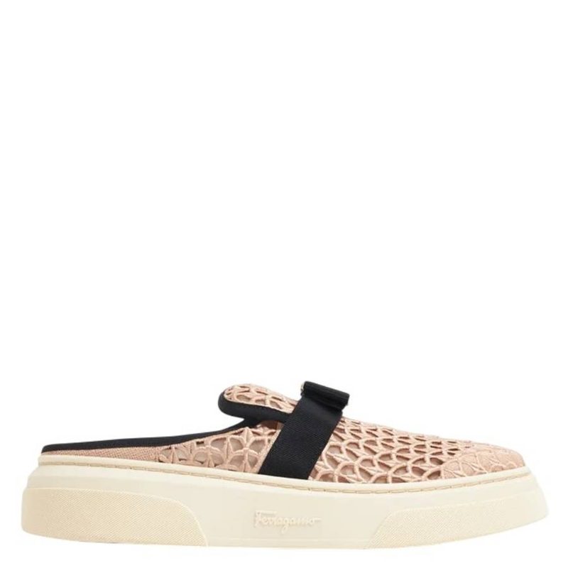 Laser-Cut Vara Bow Mule Sneaker