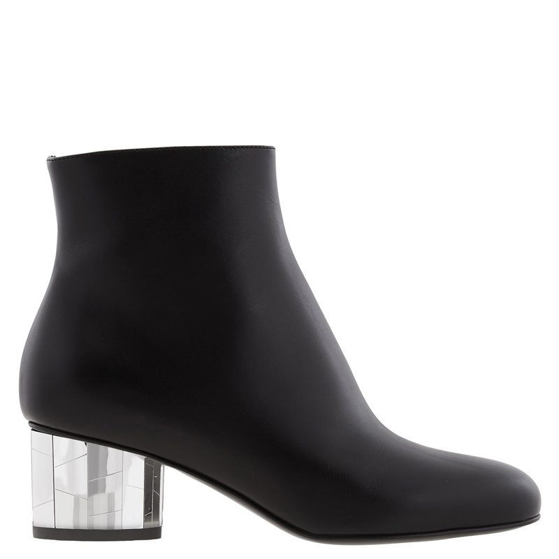 Black Florrie 55 Block Heel Ankle Boots