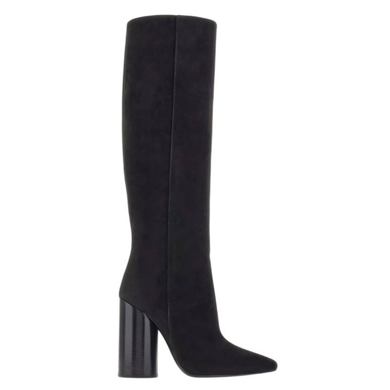 Oval Heel Knee-High Boots