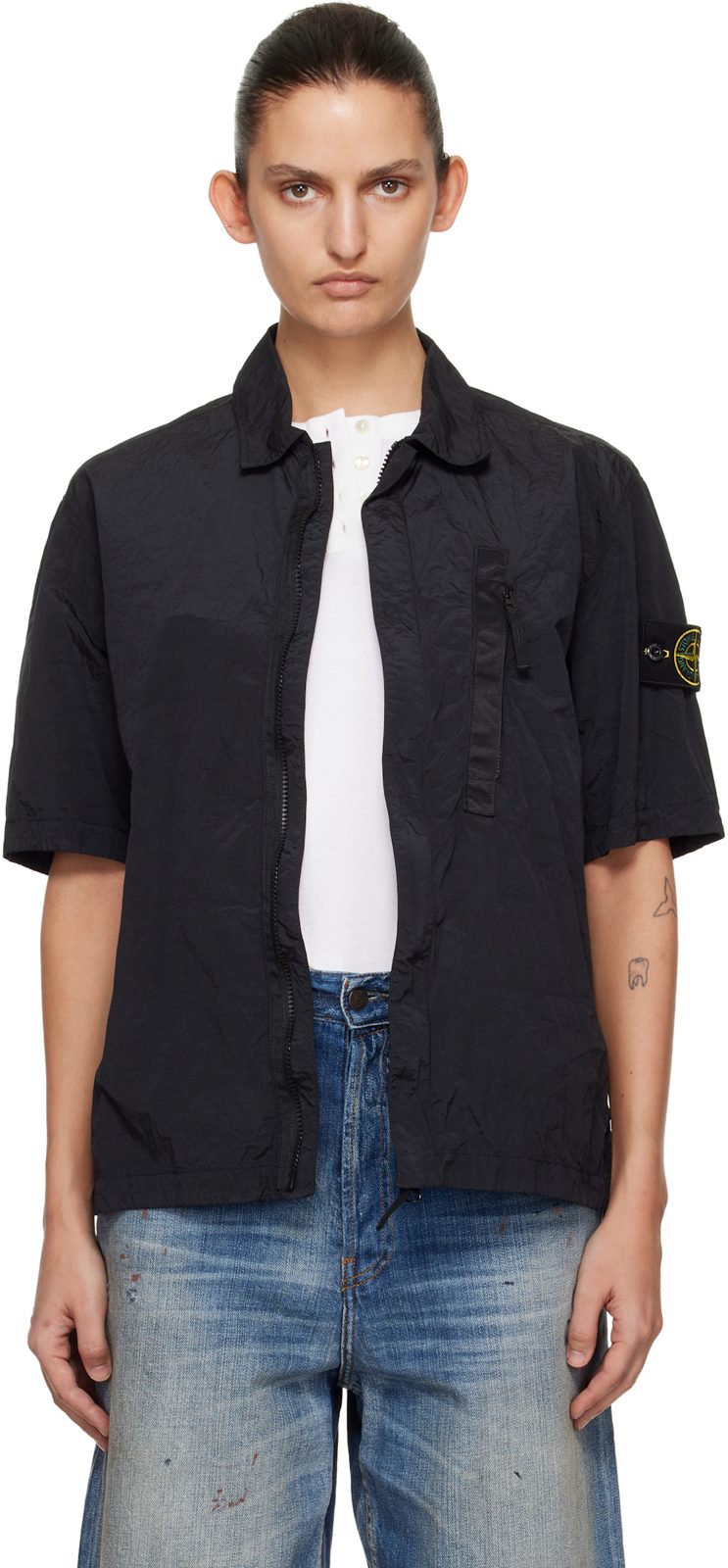 Black 1200028 Nylon Metal ECONYL Shirt 261828F108001