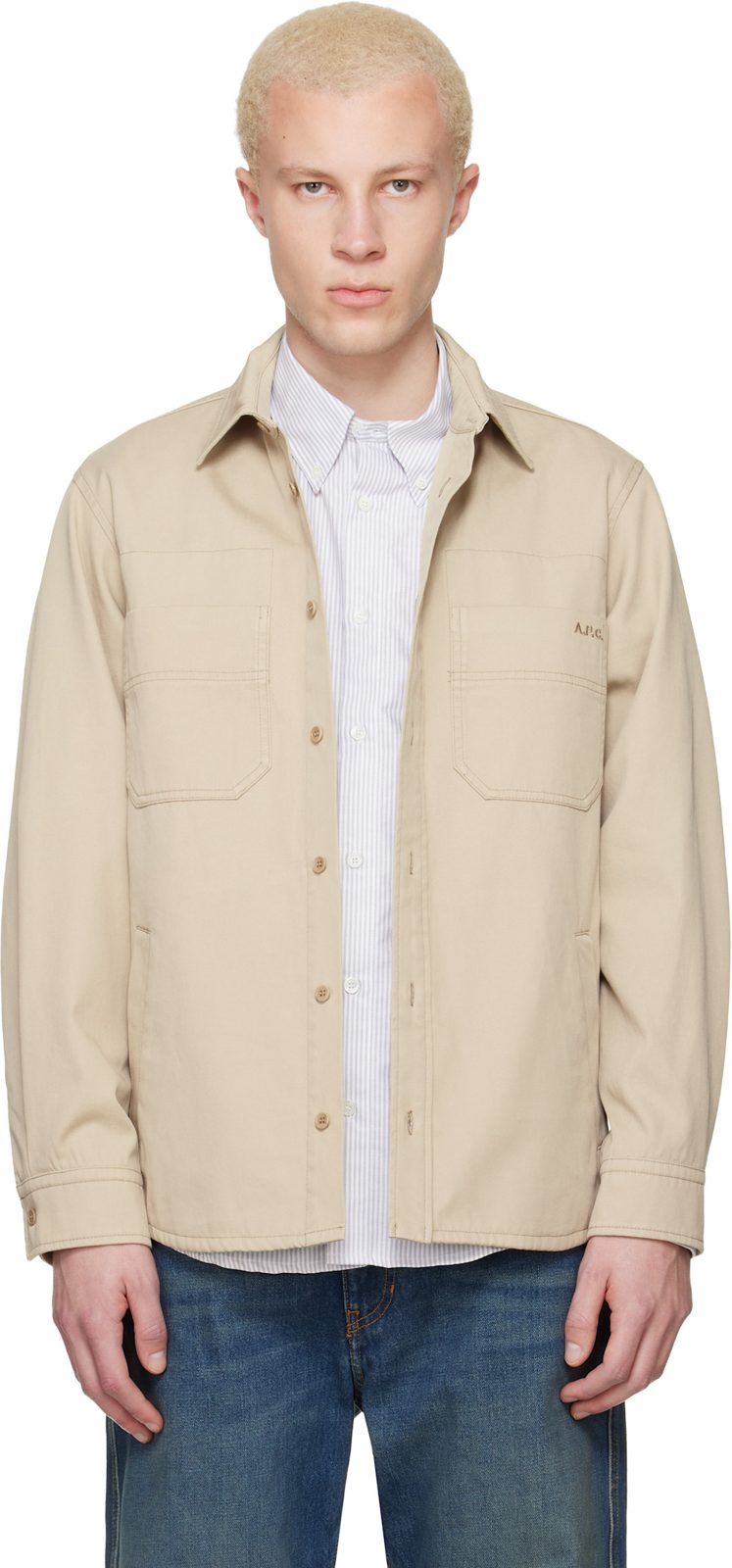 Beige Noah Jacket 261252M180019