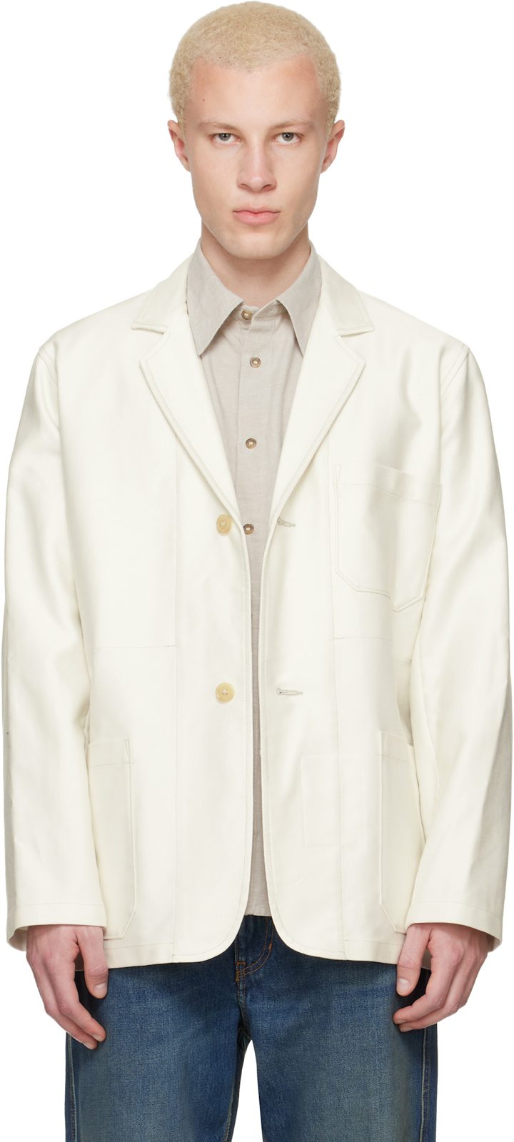 오프화이트 Leo Blazer 261252M180017