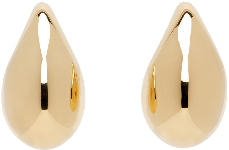 Gold Large Drop Earrings 242798F022004